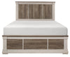 Arcadia King Panel Bed in White & Weathered Gray 1677K-1EK*