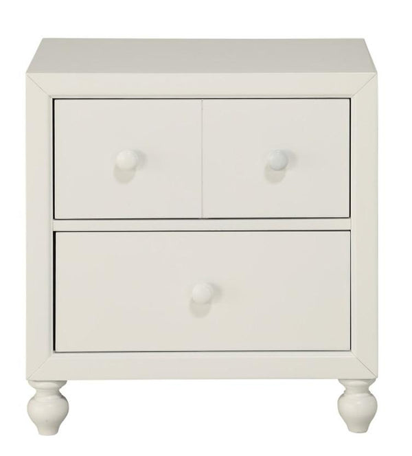 Wellsummer 2 Drawer Nightstand in White 1803W-4 image