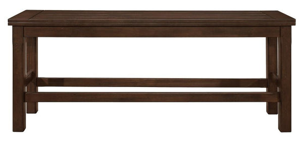 Schleiger Counter Height Bench in Dark Brown 5400-24BH