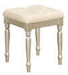 Celandine Vanity Stool in Pearl/Silver 1928-14