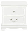 Lucida 2 Drawer Nightstand in White 2039W-4