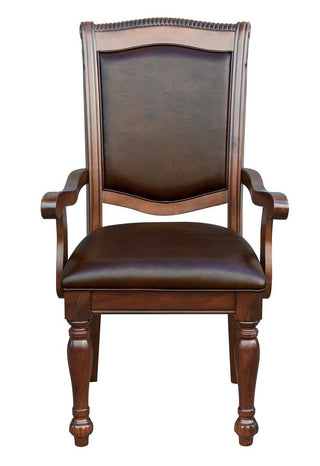 Homelegance Lordsburg Arm Chair in Brown Cherry (Set of 2) image