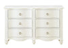 Meghan 6 Drawer Dresser in White 2058WH-5