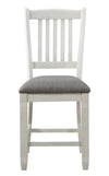 Granby Counter Height Chair in White & Brown (Set of 2) image