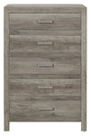 Homelegance Furniture Mandan 5 Drawer Chest in Weathered Gray 1910GY-9 image