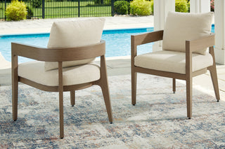 Serene Bay Outdoor Dining Arm Chair with Cushion (Set of 2) image