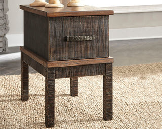Stanah Chairside End Table with USB Ports & Outlets image