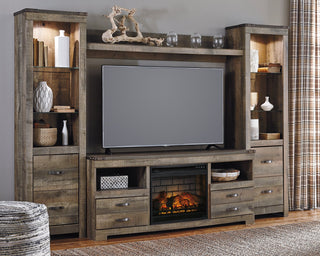Trinell 4-Piece Entertainment Center with Electric Fireplace image