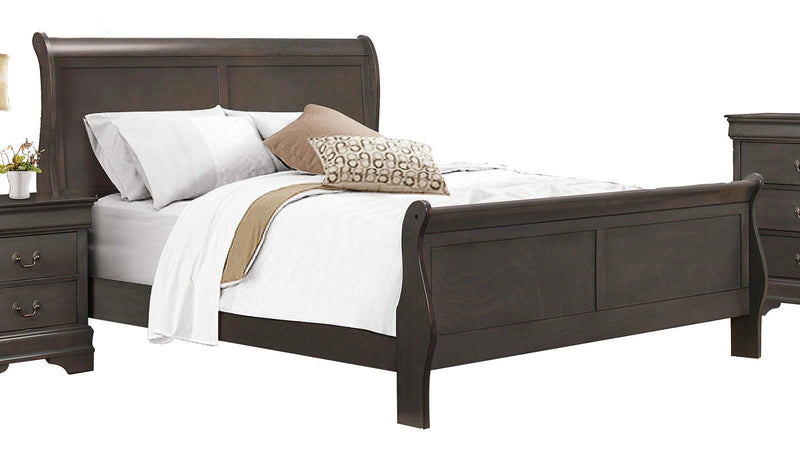 Mayville Queen Sleigh Bed in Gray 2147SG-1