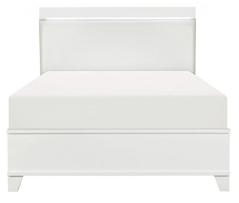 Kerren King Platform Bed in White 1678WK-1EK*