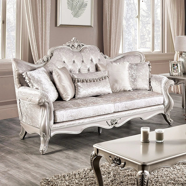 Acapulco White & Espresso Sofa
