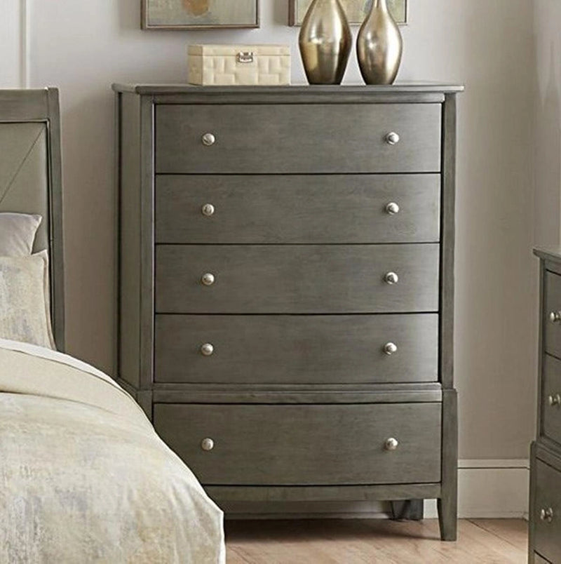 Cotterill 5 Drawer Chest in Gray 1730GY-9