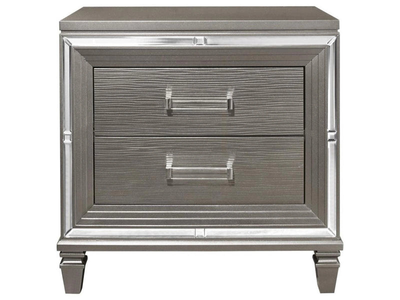 Tamsin Nightstand in Silver Grey Metallic 1616-4