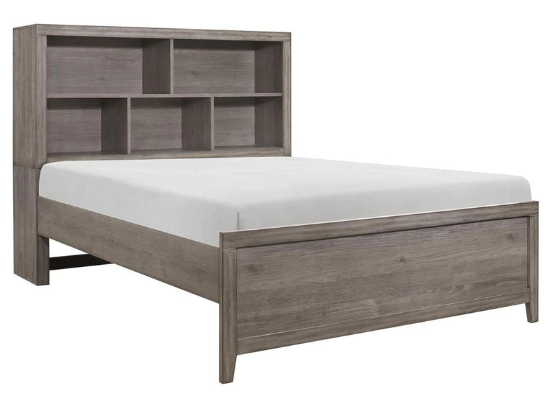 Woodrow Full Platform Bed in Gray 2042NBF-1*