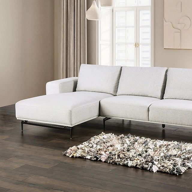 Baerum Sectional, Left & Right Chaise Beige & Gray