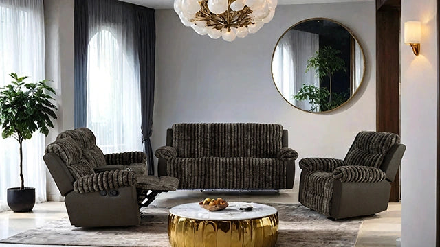 Dionysus Manual Reclining Loveseat Brown