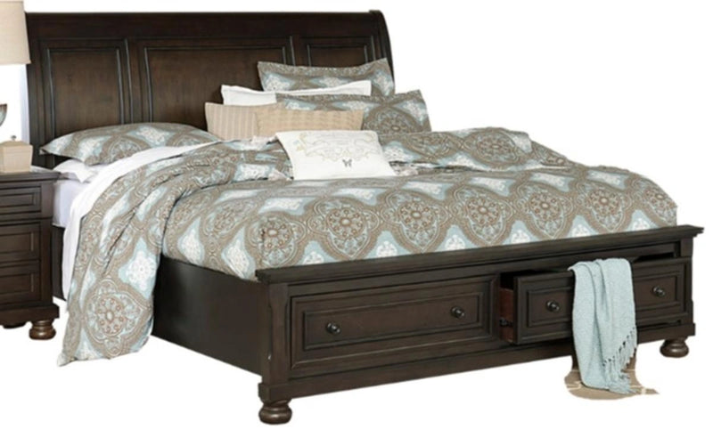 Begonia Queen Platform Bed in Gray 1718GY-1*