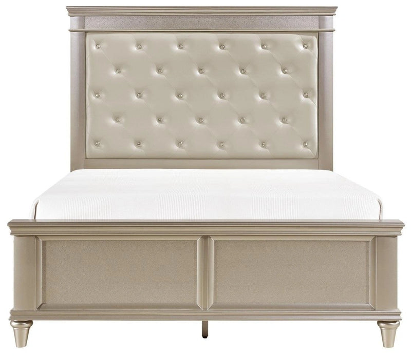 Celandine Full Panel Bed in Pearl/Silver 1928F-1*