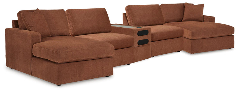 Modmax 5 Piece Sectional with Audio Console