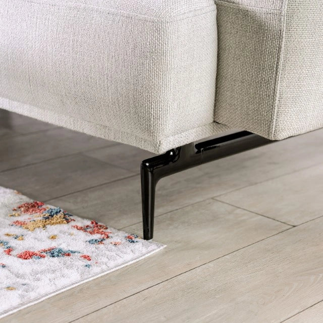 Baerum Sectional, Left & Right Chaise Beige & Gray