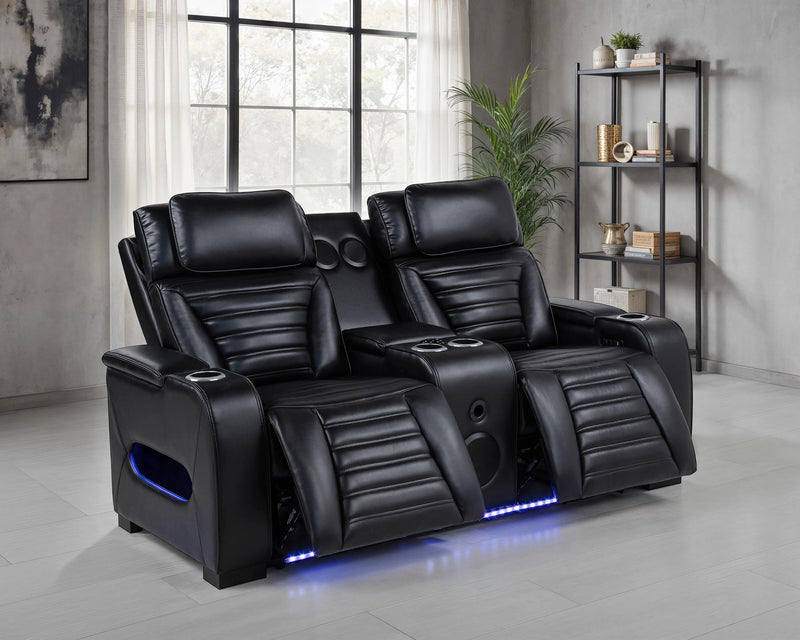 Zuma Dual Power Reclining Loveseat